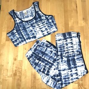 LUCKY BRAND, Women's Tie Die, Soft, Pajama Set size XL GUC. Tank & Pants only